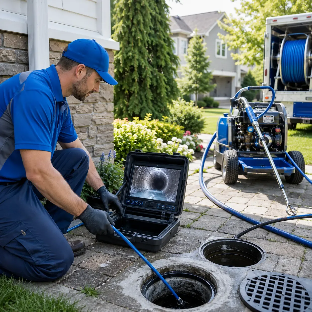 Outdoor drain cleaning professionals serving Flora, MS
